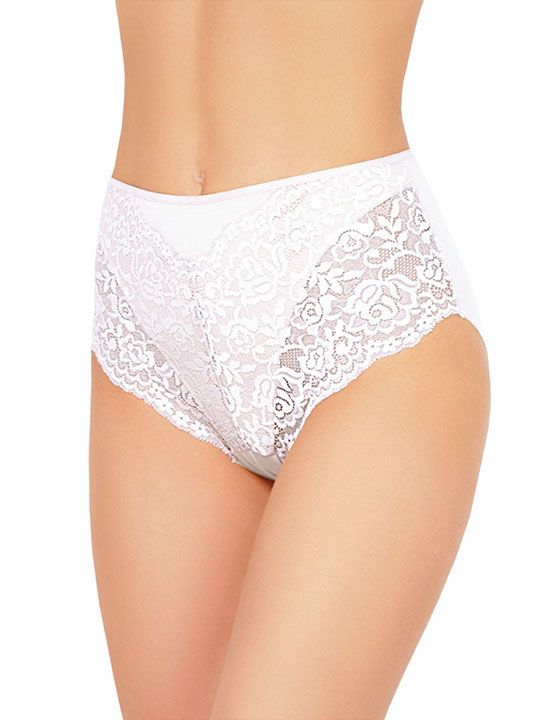 Высокие хлопковые трусики с кружевом Lace Cotton Band 4