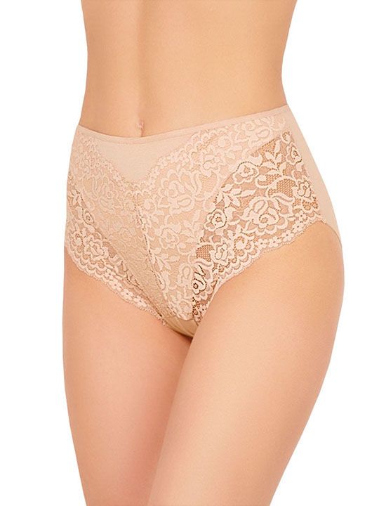 Высокие хлопковые трусики с кружевом Lace Cotton Band 6