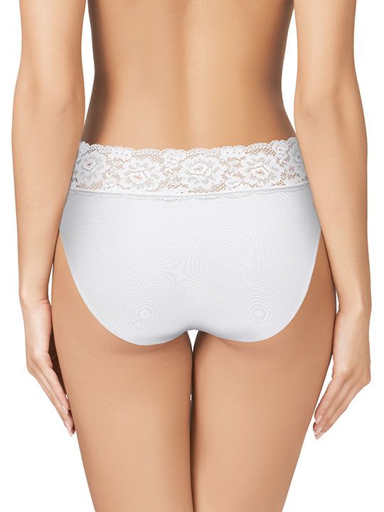 Высокие трусики-слипы с широкой кружевной оторочкой Dolce Micro 2