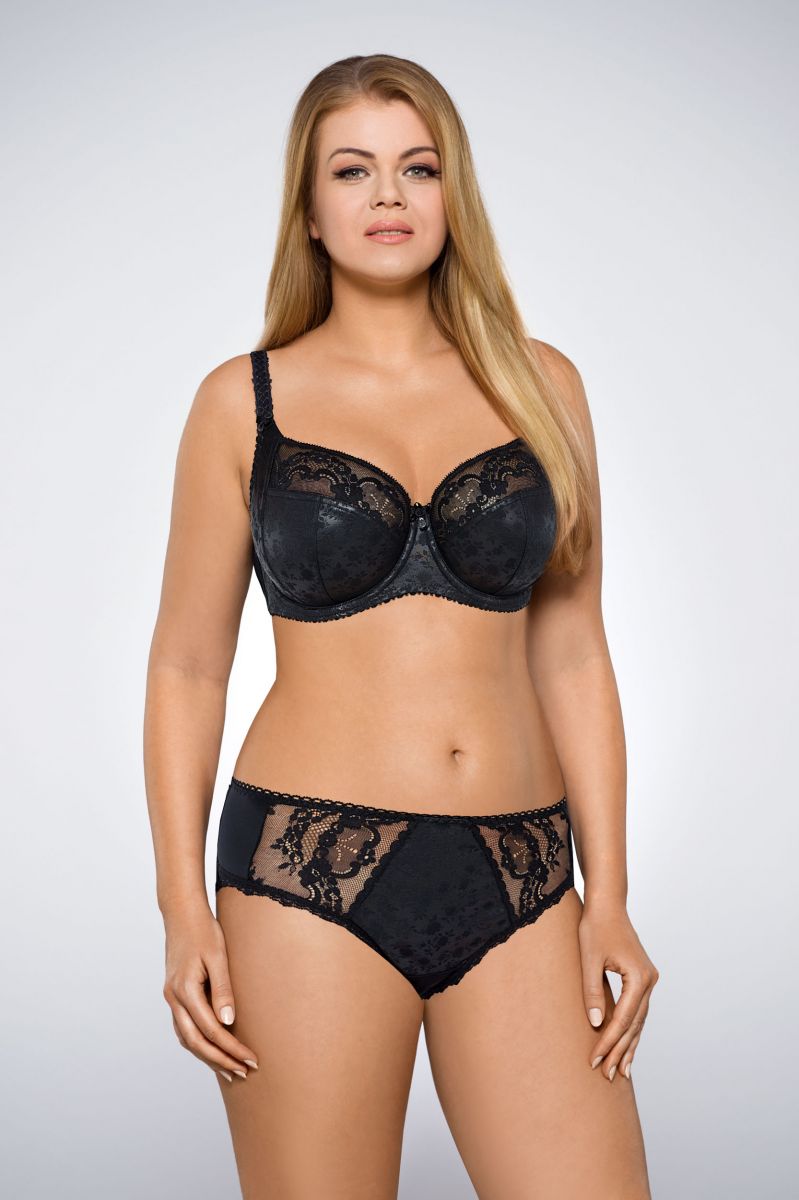 Бюстгальтер с мягкими чашками с цветочным орнаментом 12