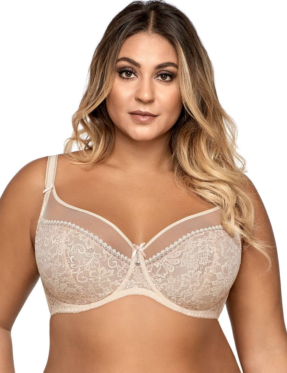 Комфортный бюстгальтер plus size на косточках с боковыми поддержками 1