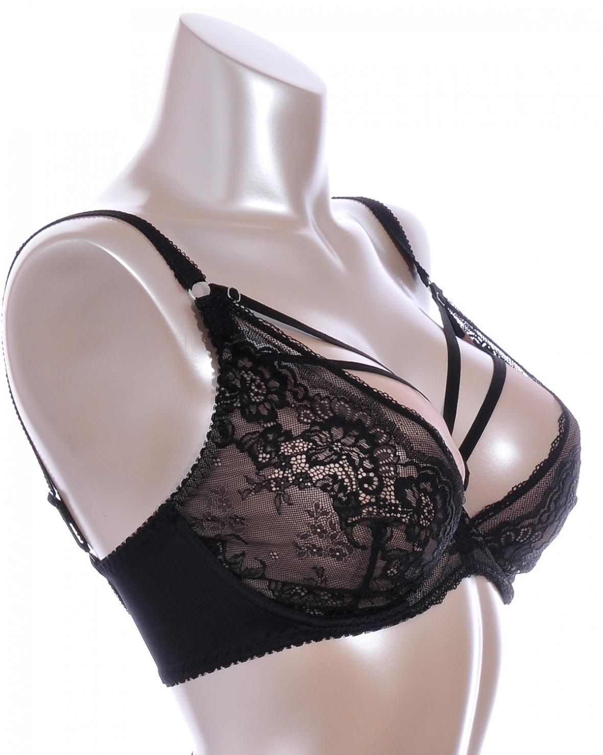 Соблазнительный бюстгальтер с мягкой чашкой и декоративными бретелями 5