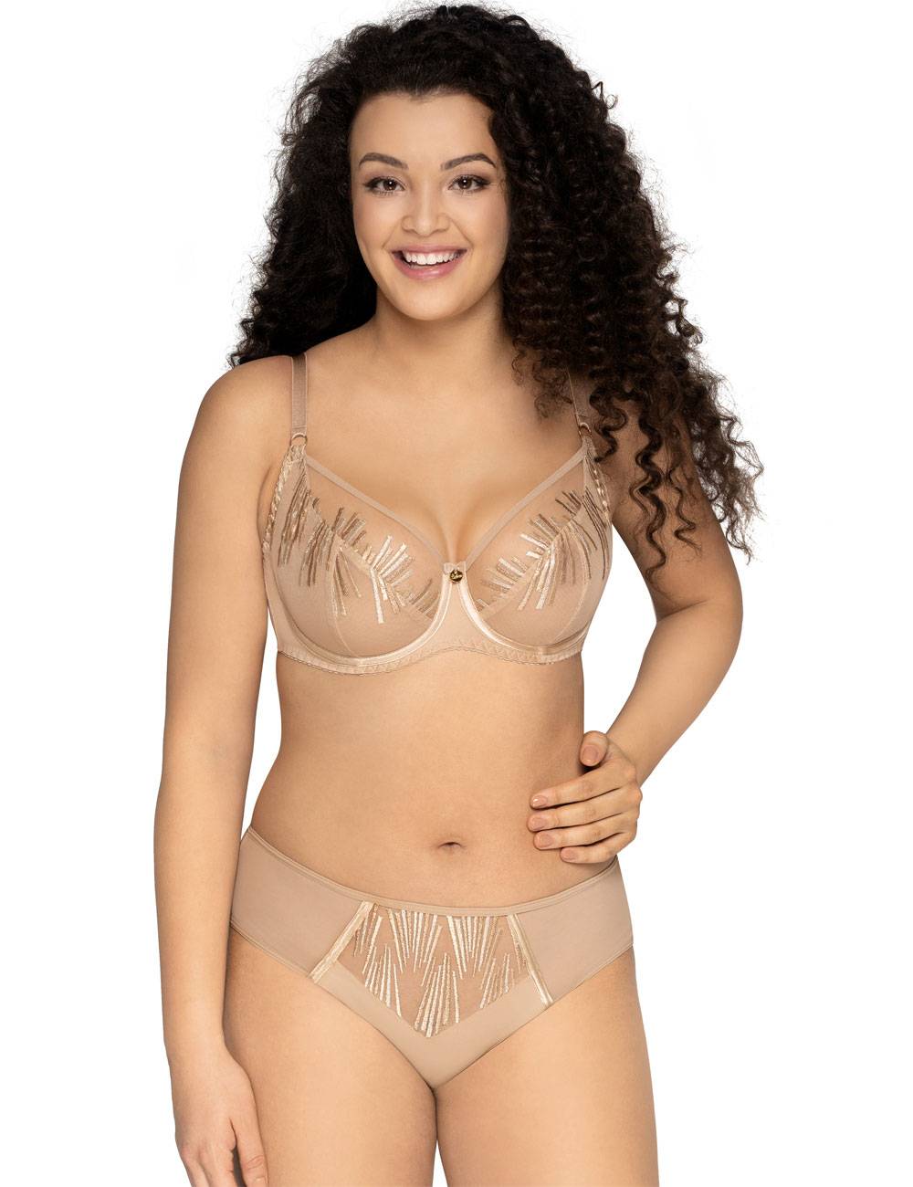 Бюстгальтер с мягкой чашечкой и эффектной вышивкой 3