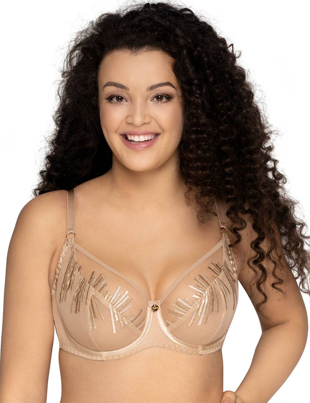 Бюстгальтер с мягкой чашечкой и эффектной вышивкой 1