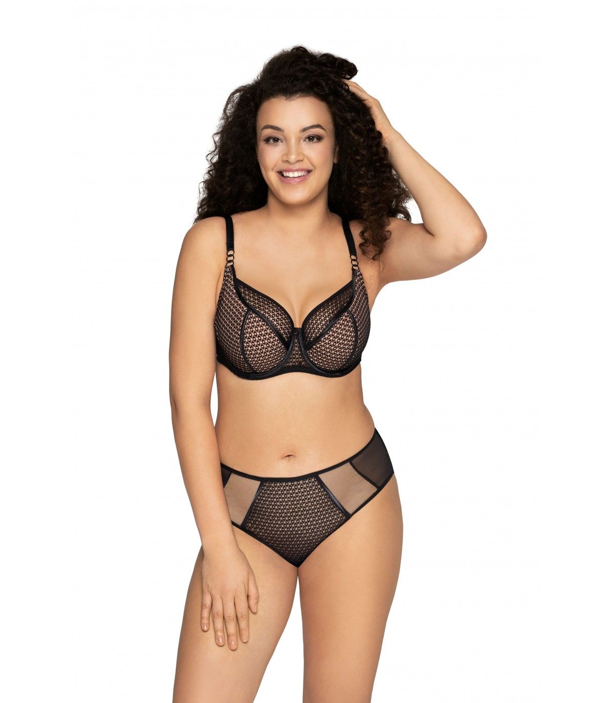 Бюстгальтер на косточках с эффектом перфорации 2