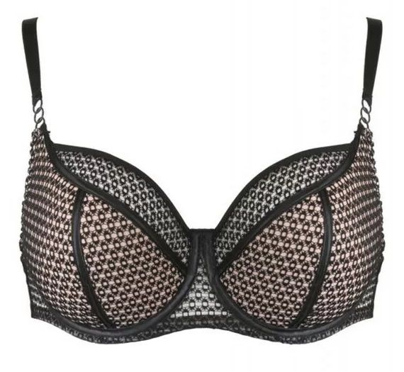 Бюстгальтер на косточках с эффектом перфорации 4