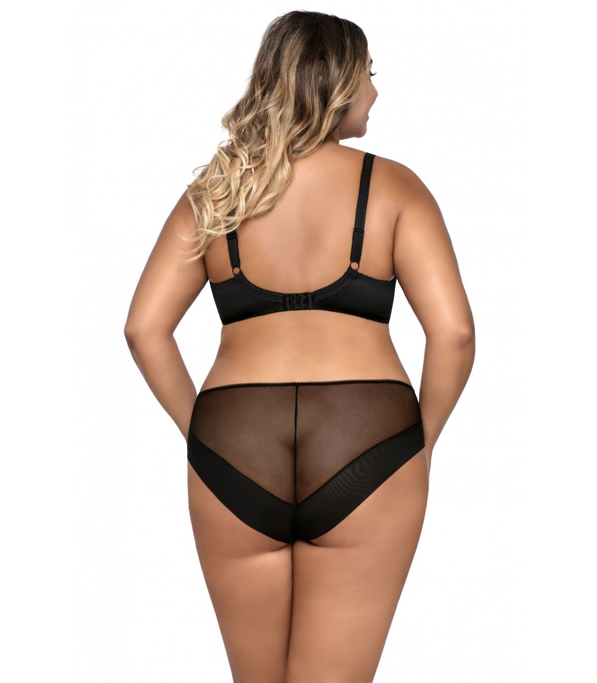 Трусы-слипы из эластичной ткани и кружева 3