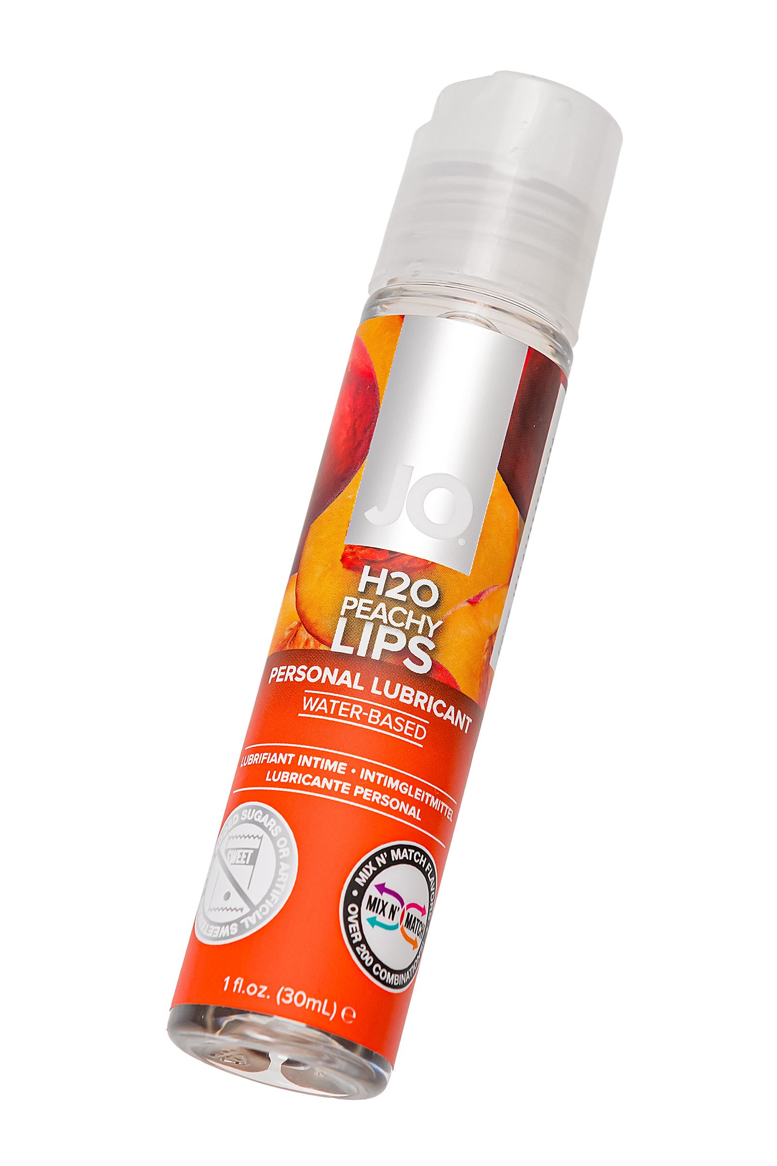 Лубрикант с ароматом персика JO Flavored Peachy Lips - 30 мл. 5