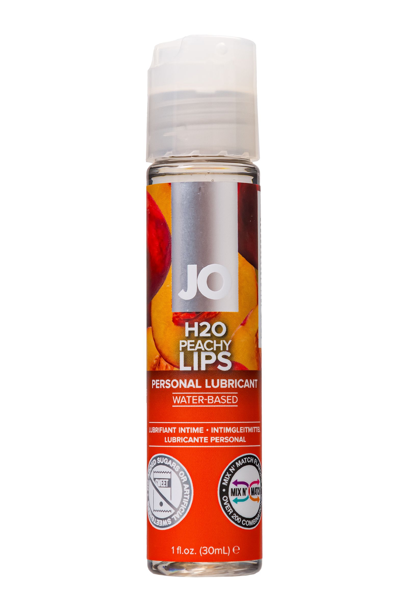 Лубрикант с ароматом персика JO Flavored Peachy Lips - 30 мл. 1