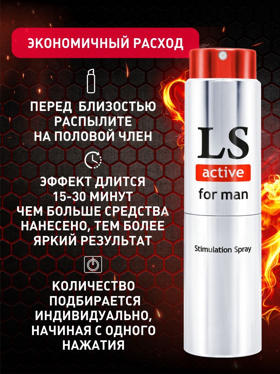 Спрей-стимулятор для мужчин Lovespray Active Man - 18 мл. 6
