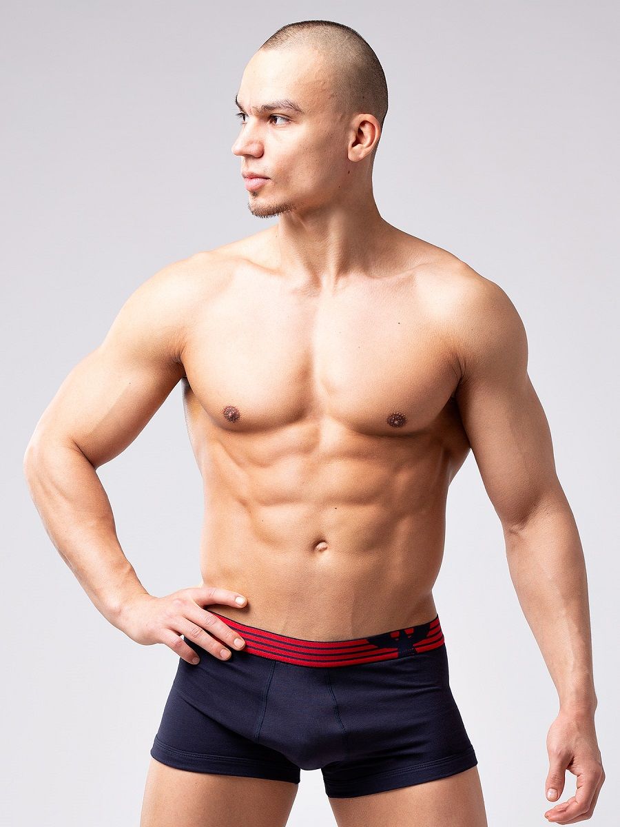 Мужские укороченные боксеры из мягкого хлопкового трикотажа 1