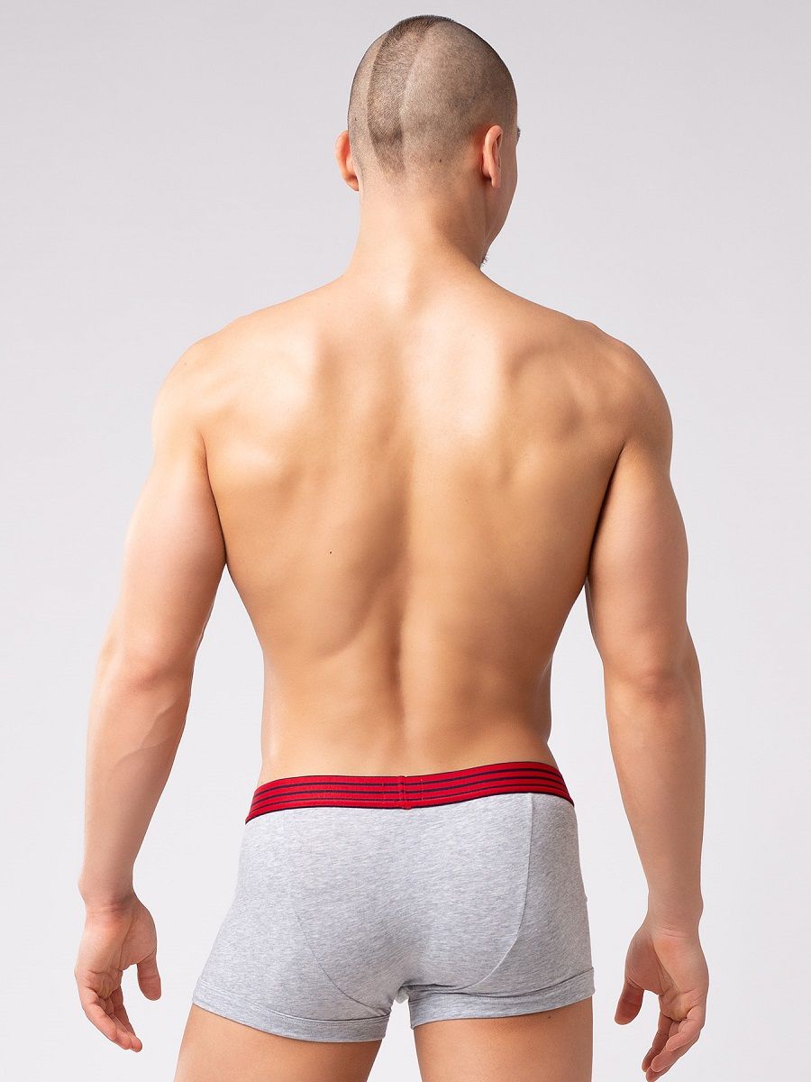 Мужские укороченные боксеры из мягкого хлопкового трикотажа 4