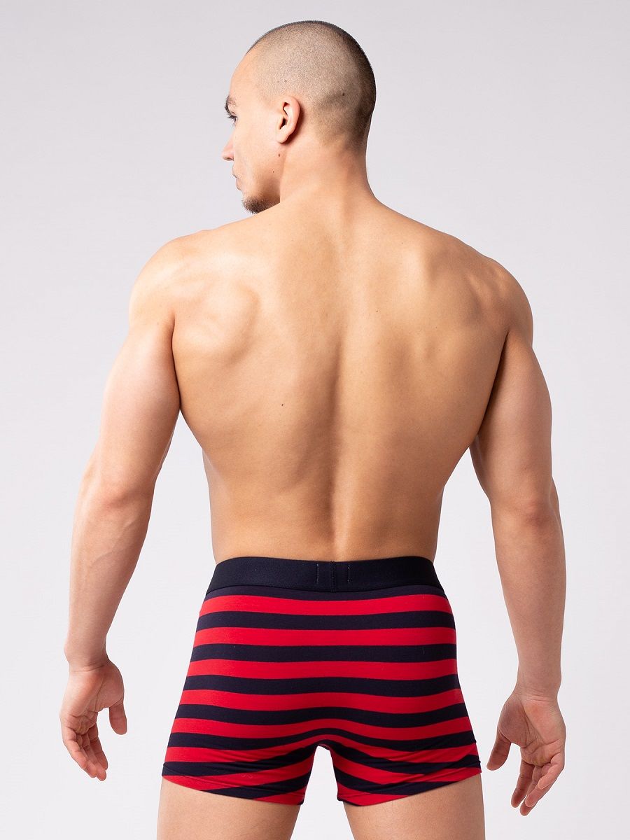Мужские боксеры из мягкого хлопкового трикотажа в полоску 3