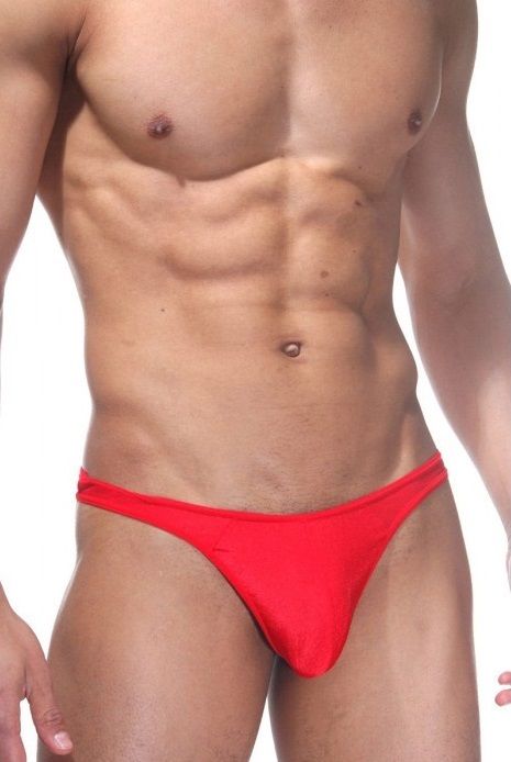Гладкие классические мужские трусы-тонги 1