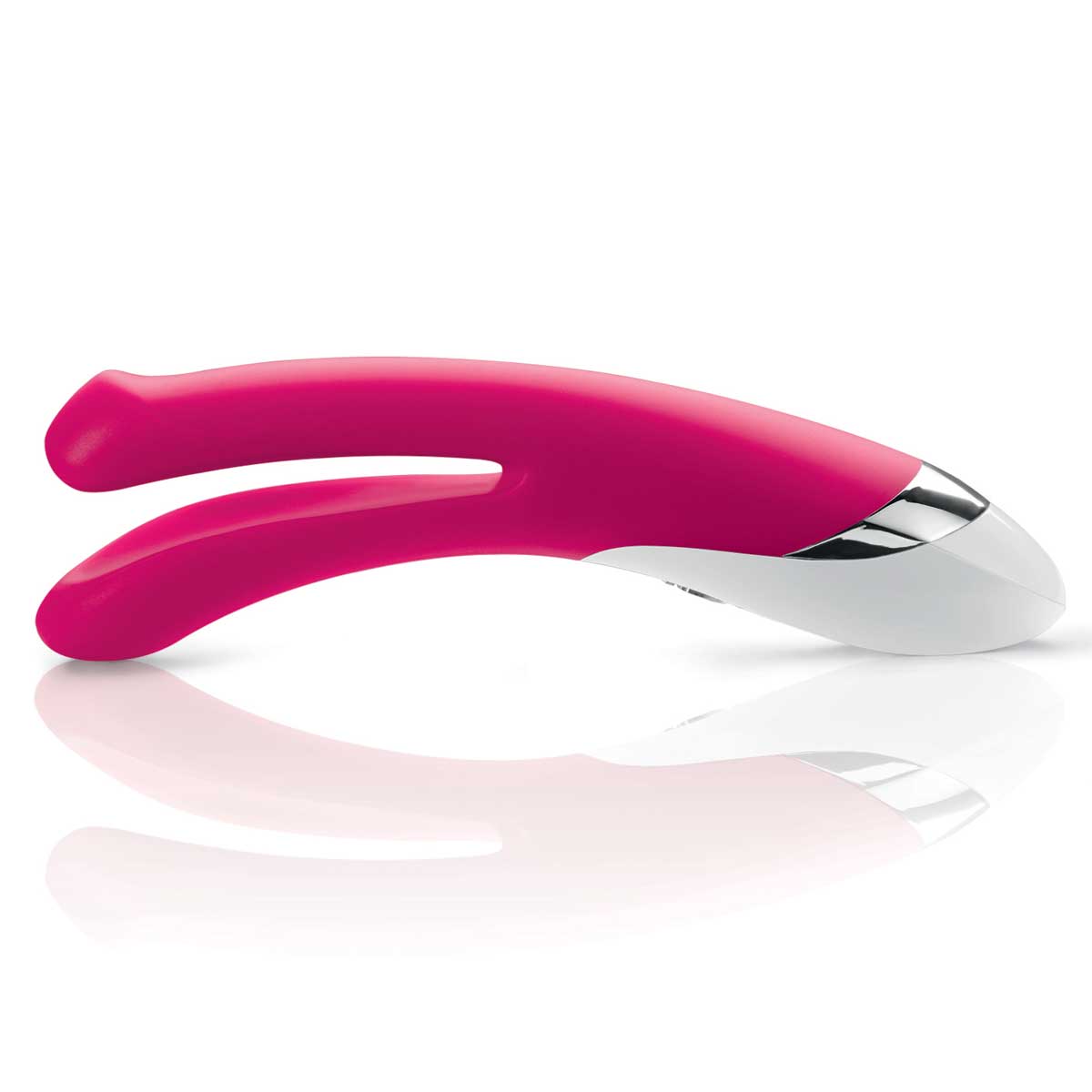 Ярко-розовый вибратор Mystim Bon Aparte - 25 см. 2