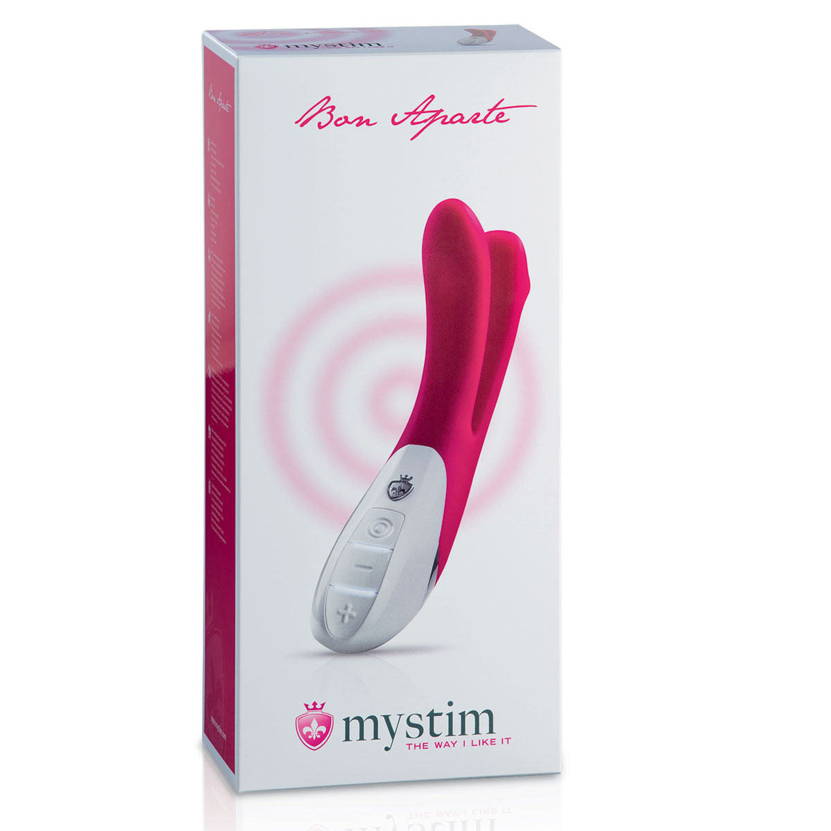 Ярко-розовый вибратор Mystim Bon Aparte - 25 см. 6