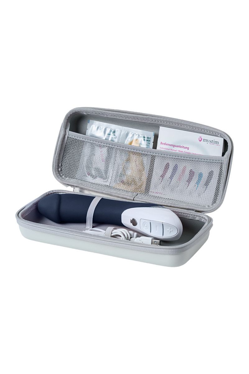 Темно-синий вибратор Mystim Terrific Truman - 27 см. 11