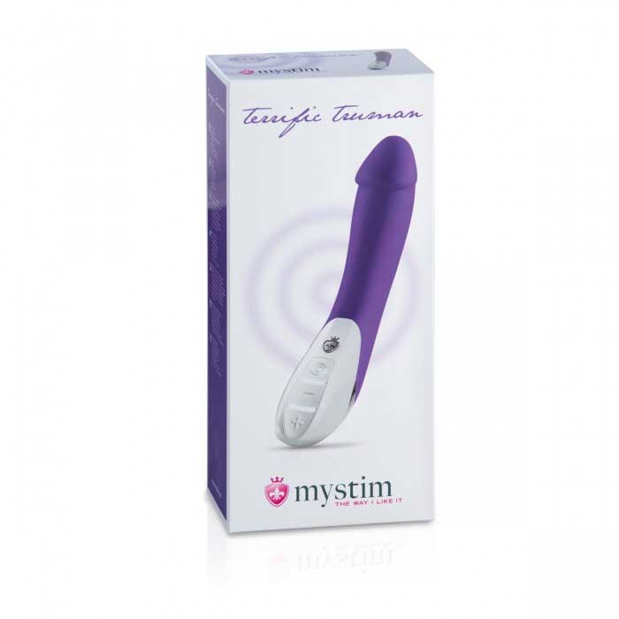 Фиолетовый вибратор Mystim Terrific Truman - 27 см. 3