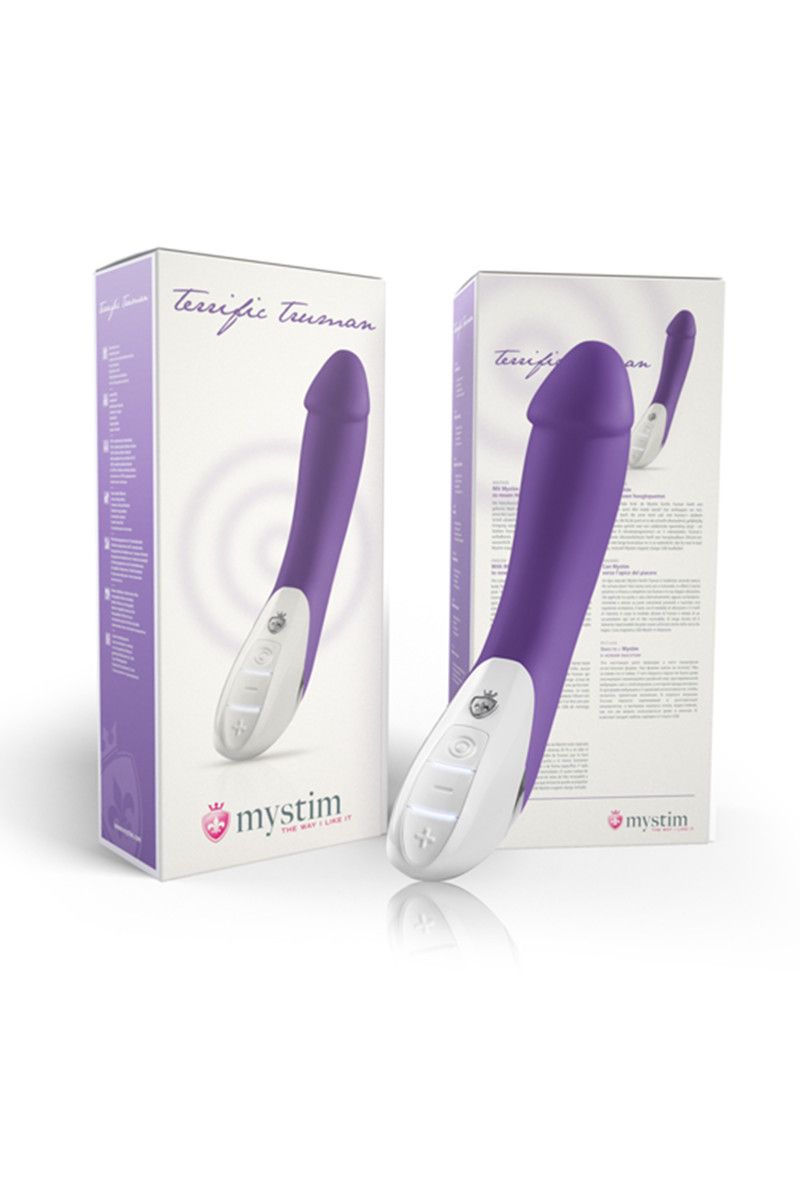 Фиолетовый вибратор Mystim Terrific Truman - 27 см. 6