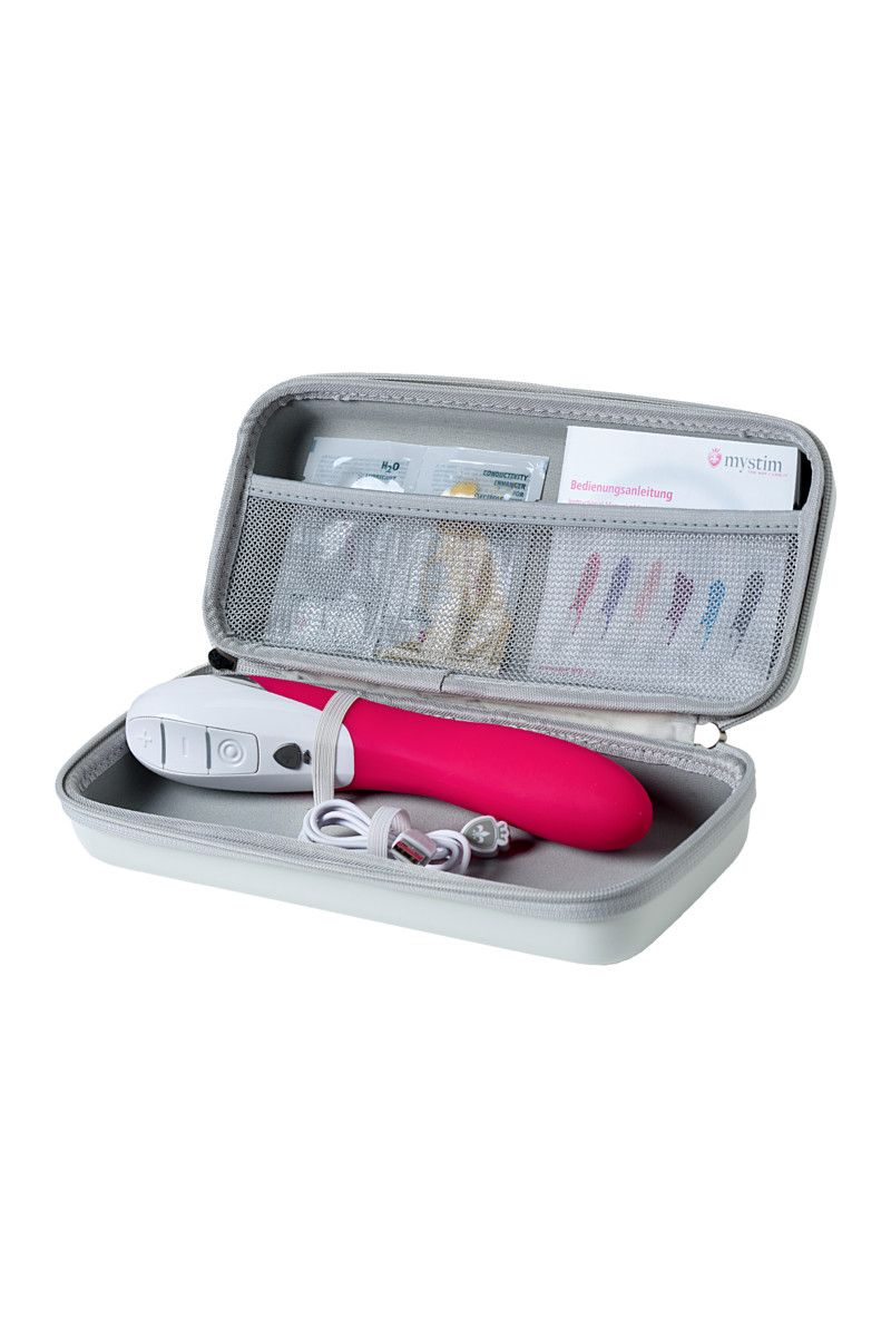 Ярко-розовый вибратор Mystim Elegant Eric - 27 см. 4