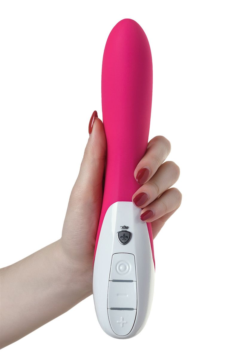 Ярко-розовый вибратор Mystim Elegant Eric - 27 см. 10