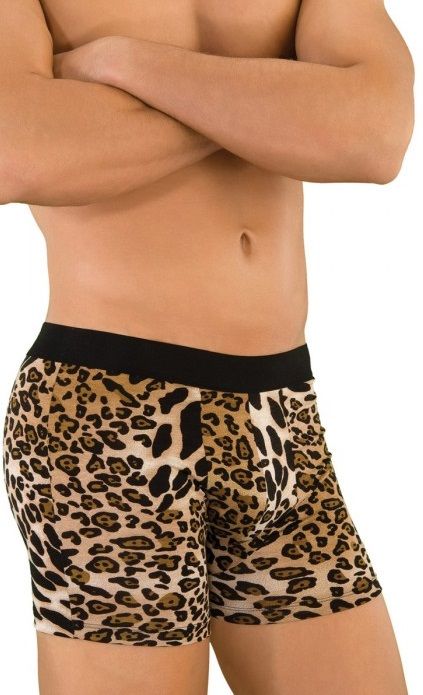 Мужские трусы-боксеры леопардовой расцветки 1