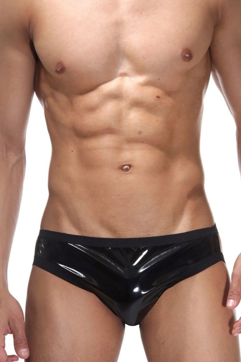 Мужские трусы-джоки из гладкой блестящей ткани 1