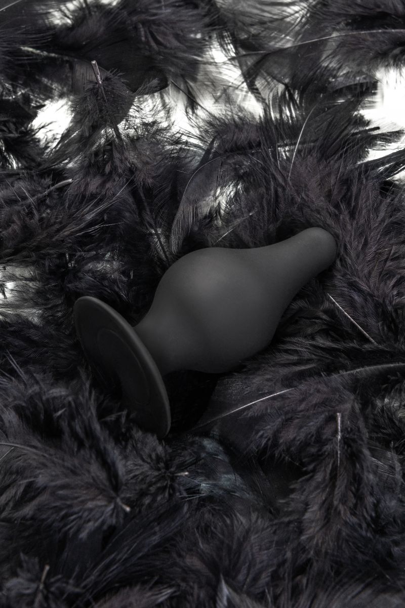 Черная анальная втулка Spade XS - 6,5 см. 12