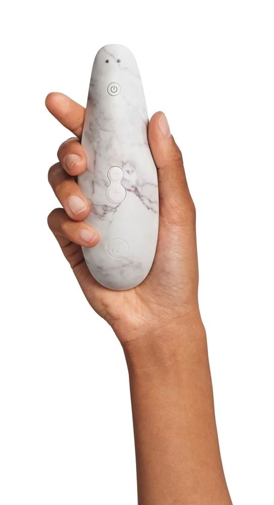 Белый бесконтактный клиторальный стимулятор Womanizer Marilyn Monroe Special Edition 4