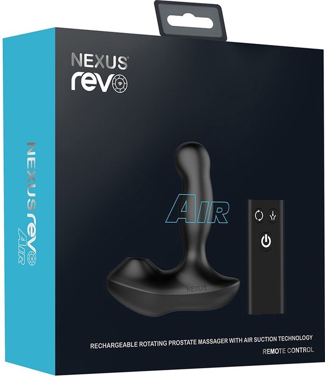 Черный вибратор-ротатор для стимуляции простаты Nexus Revo Air 4