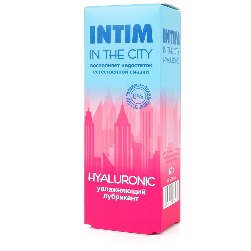 Увлажняющий лубрикант на водной основе Intim in the city Hyaluronic - 60 гр. 2