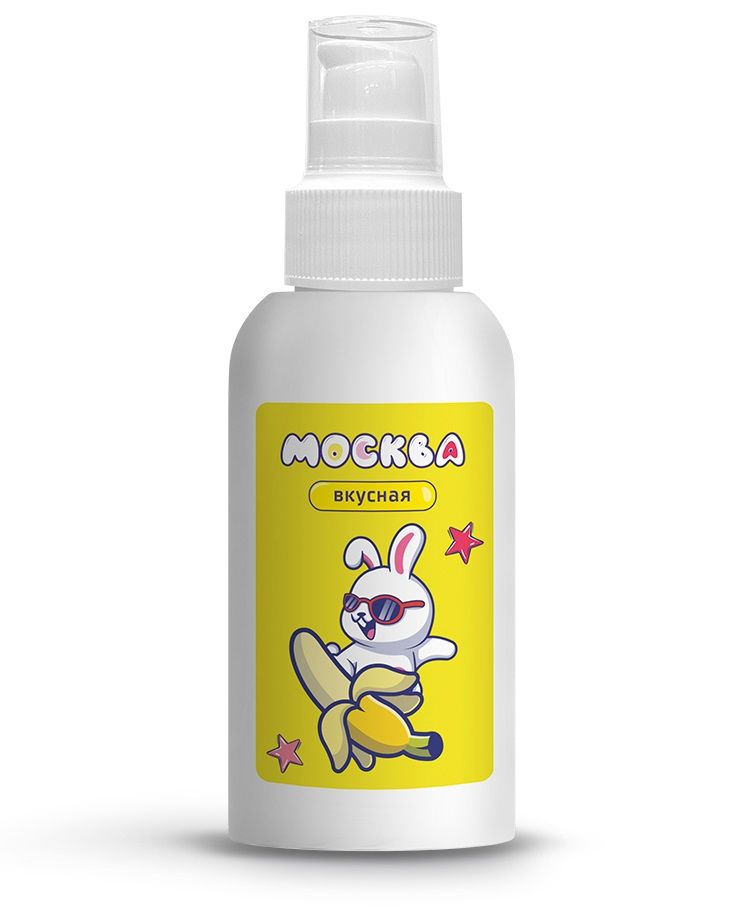 Универсальная смазка с ароматом банана "Москва Вкусная" - 100 мл. 1