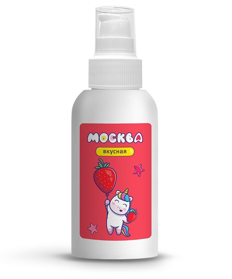 Универсальная смазка с ароматом клубники "Москва Вкусная" - 100 мл. 1