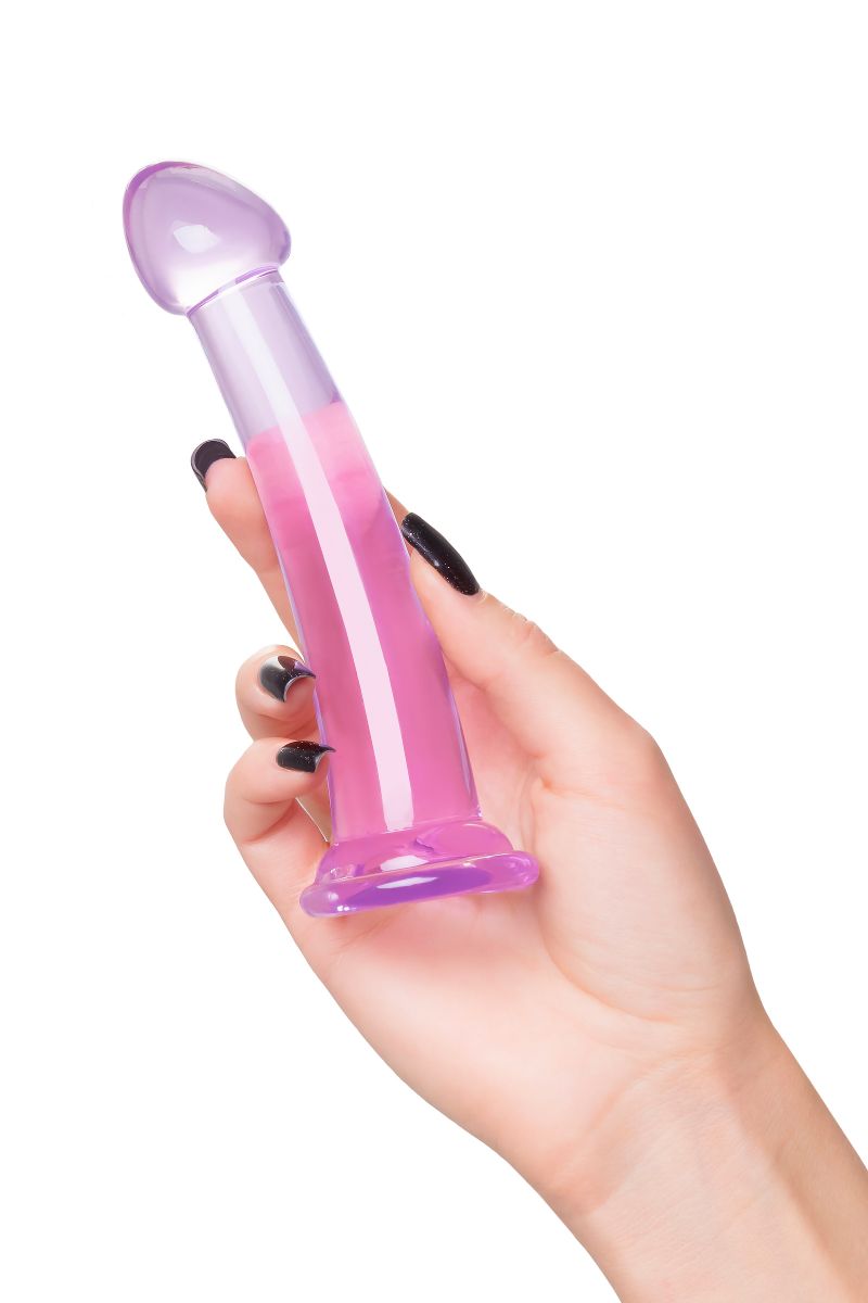 Фиолетовый фаллоимитатор Jelly Dildo S - 15,5 см. 5