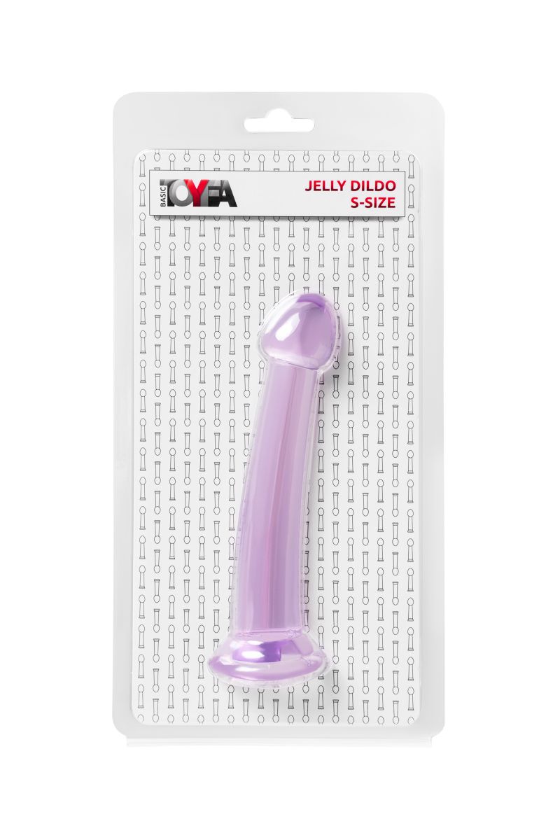 Фиолетовый фаллоимитатор Jelly Dildo S - 15,5 см. 6