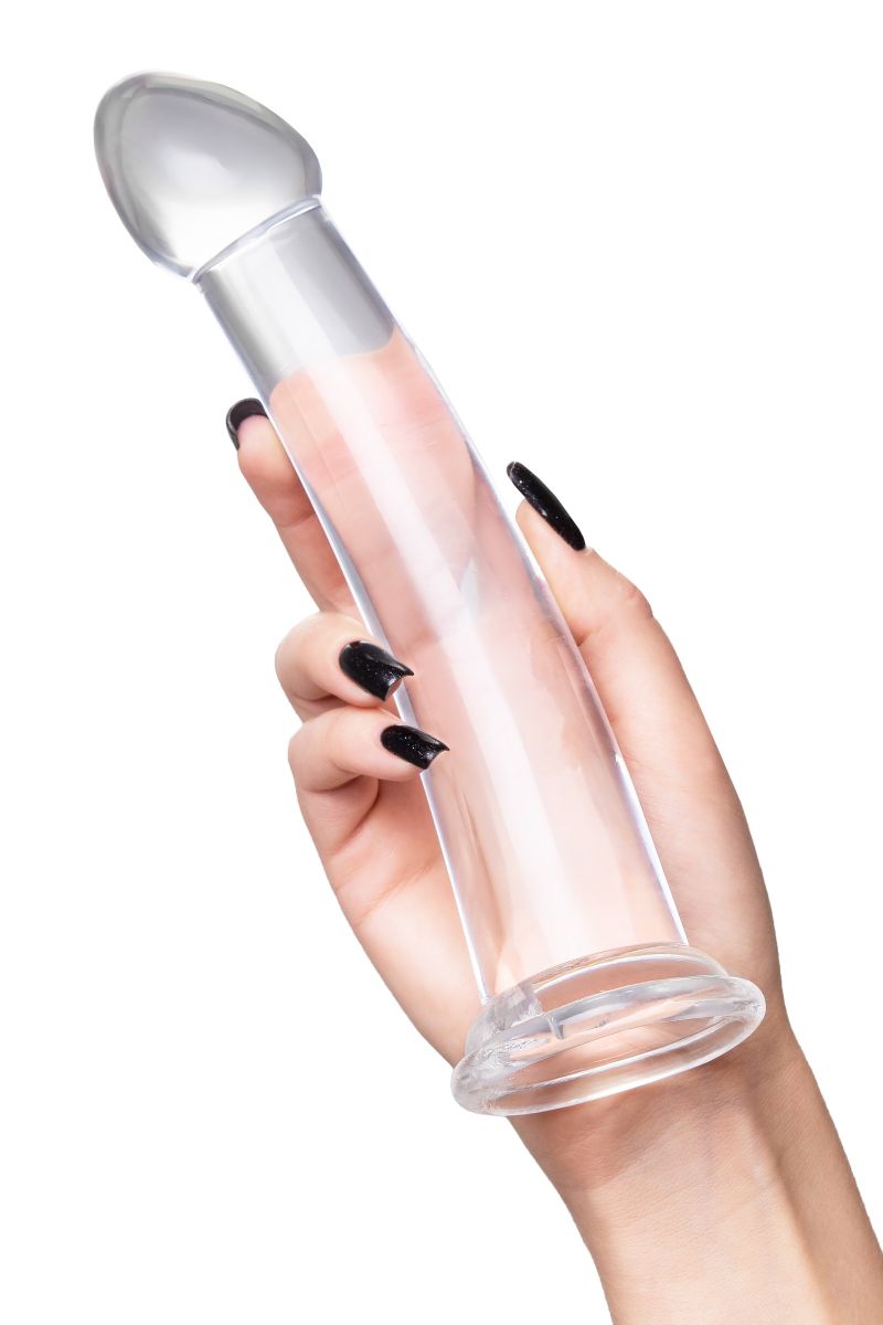 Прозрачный нереалистичный фаллоимитатор Jelly Dildo XL - 22 см. 5