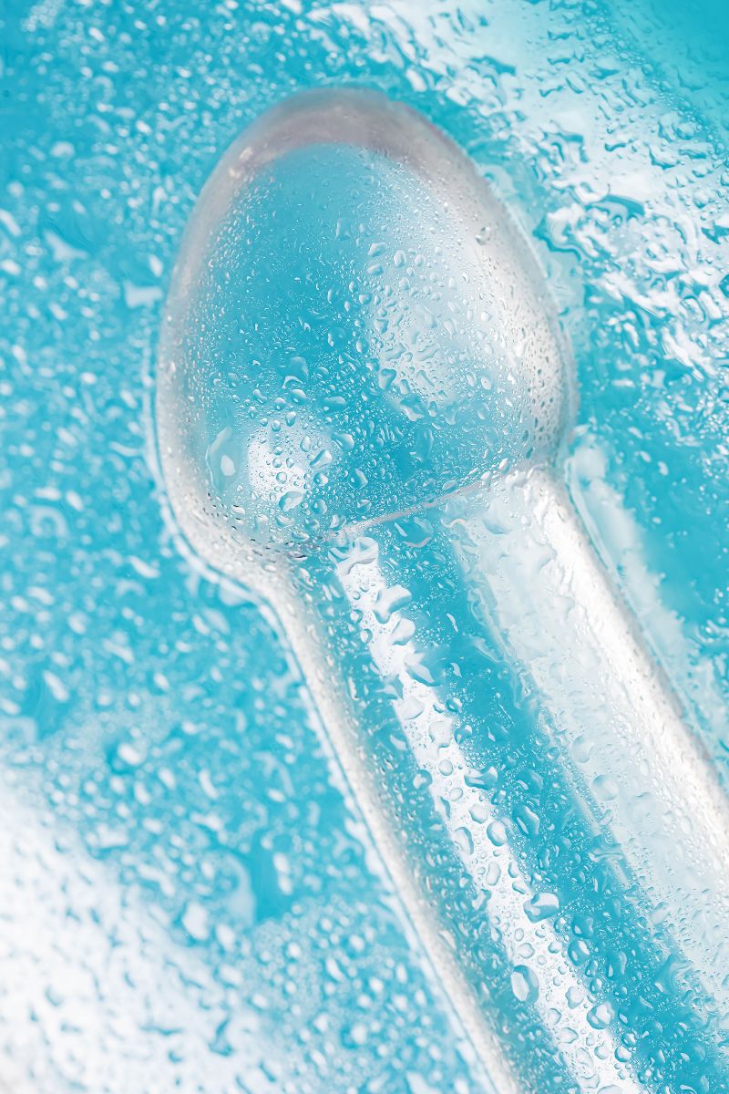 Прозрачный нереалистичный фаллоимитатор Jelly Dildo XL - 22 см. 9