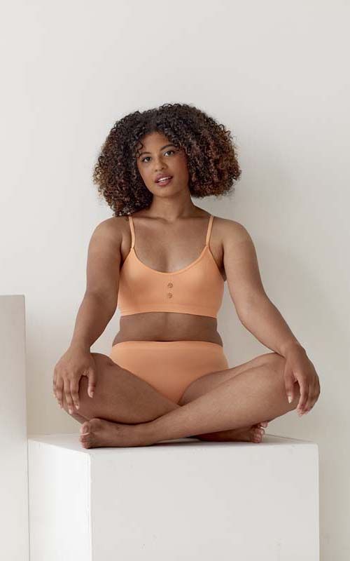 Эко-бюстгальтер в мелкий рубчик Eco-wear 12