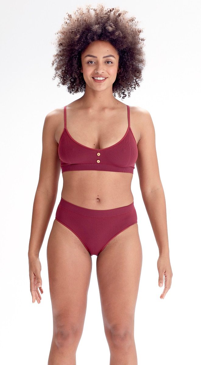 Эко-бюстгальтер в мелкий рубчик Eco-wear 16