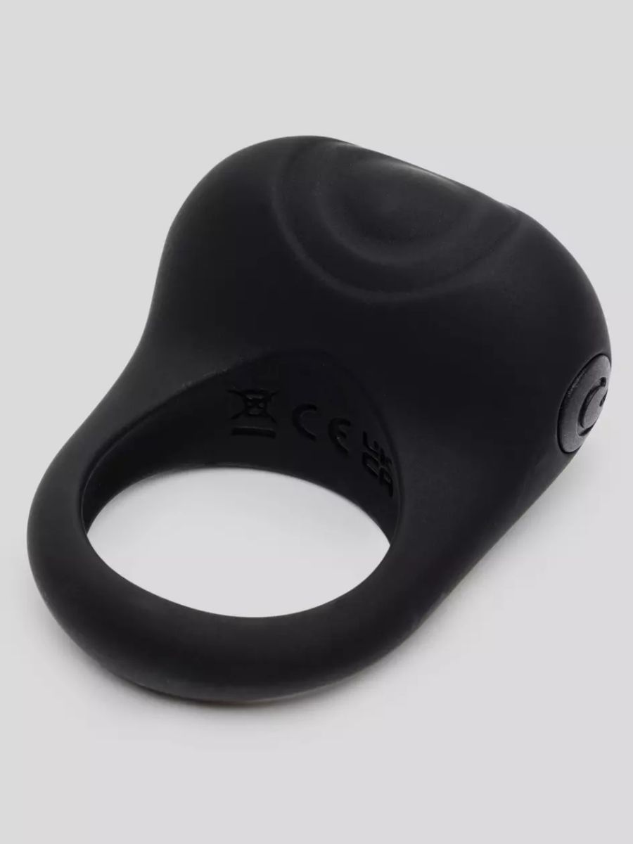 Черное эрекционное виброкольцо Sensation Rechargeable Vibrating Love Ring 2