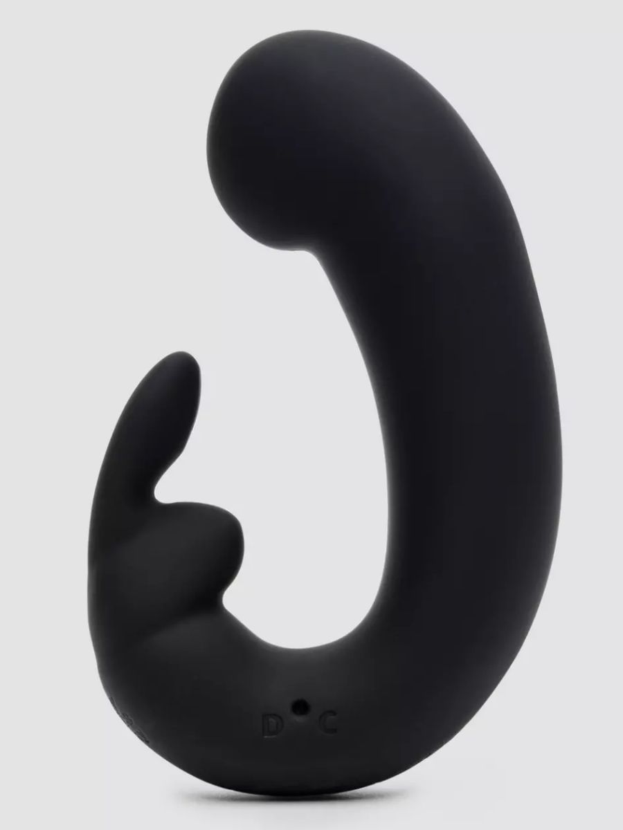 Черный мини-вибратор "кролик" Sensation Rechargeable G-Spot Rabbit Vibrator - 11,4 см. 2