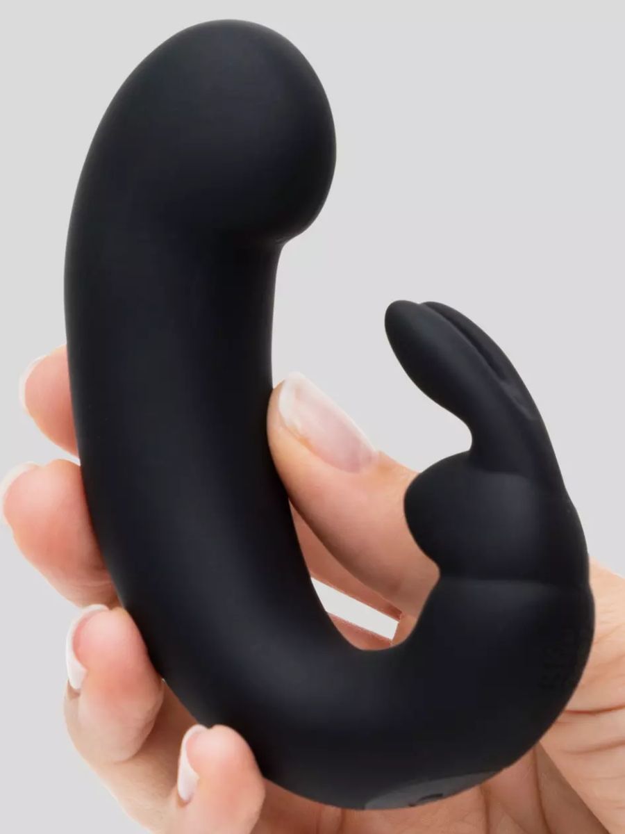 Черный мини-вибратор "кролик" Sensation Rechargeable G-Spot Rabbit Vibrator - 11,4 см. 5