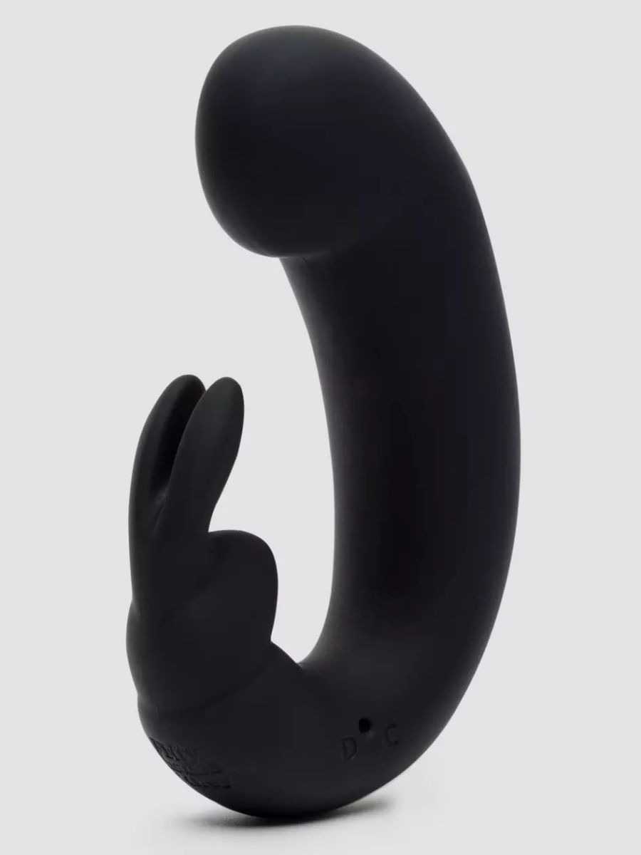 Черный мини-вибратор "кролик" Sensation Rechargeable G-Spot Rabbit Vibrator - 11,4 см. 1