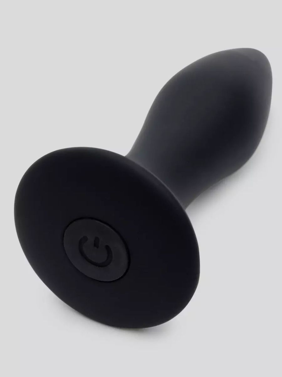 Черная анальная вибропробка Sensation Rechargeable Vibrating Butt Plug - 8,9 см. 2