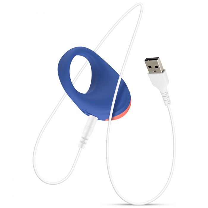 Синее эрекционное кольцо RRRING Dinner Date Cock Ring 4