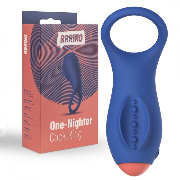 Синее эрекционное кольцо RRRING One Nighter Cock Ring 2