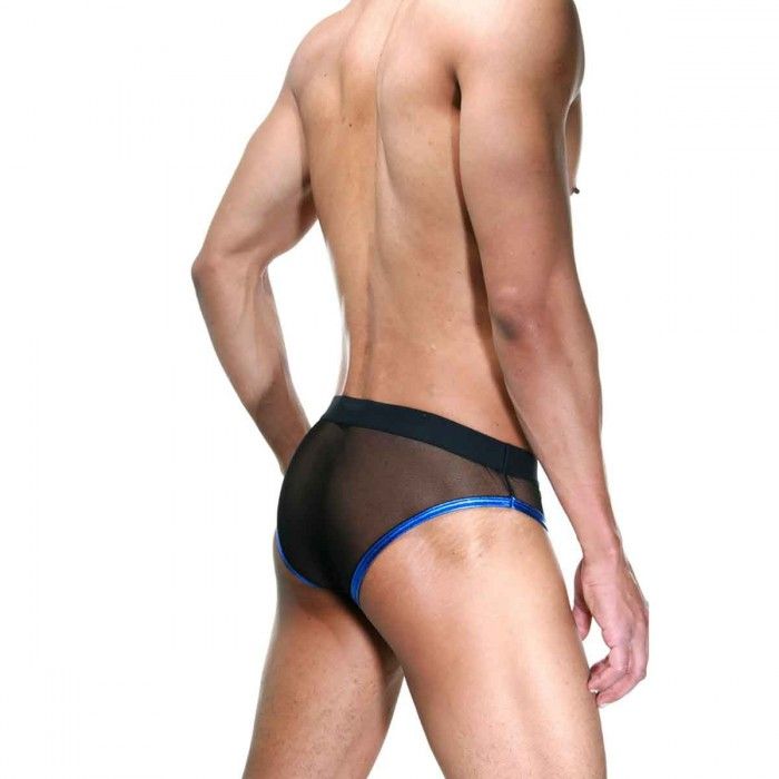 Мужские полупрозрачные трусы-слипы с контрастным кантом 2