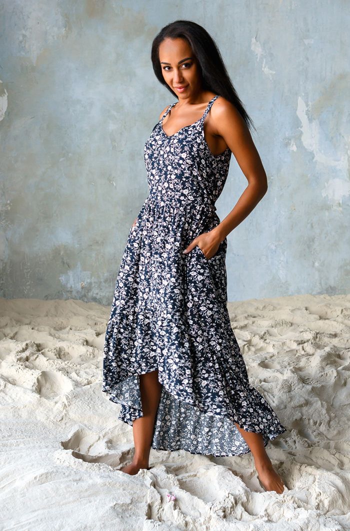 Платье с рюшей Nina 1