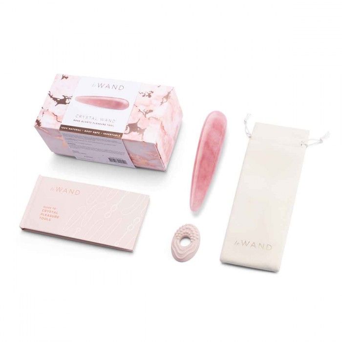 Массажер Le Wand Crystal Wand из розового кварца 3