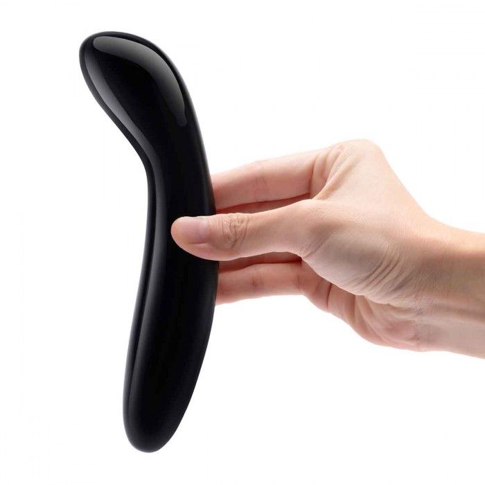 Массажер для G-точки Le Wand Crystal G-Wand из черного обсидиана 2